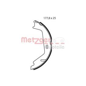 Bremsbackensatz, Feststellbremse MG 238 von METZGER günstig für 25,94 € online kaufen