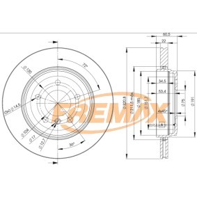 Achetez des Disque de frein FREMAX BD-6074 à prix pour 114,18 €