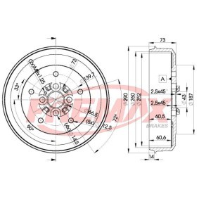Achetez des Tambour de frein FREMAX BD-0010 à prix pour 80,47 €