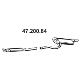 Comprar Silenciador trasero de EBERSPÄCHER 47.200.84 a bajo precio de 347,16 €