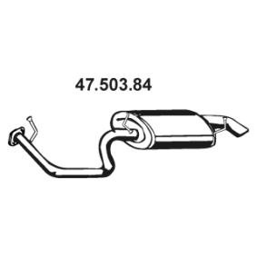 Comprar Silenciador trasero de EBERSPÄCHER 47.503.84 a bajo precio de 158,41 €