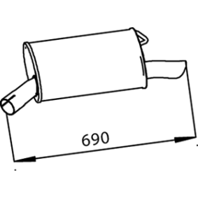 Compre Panela de escape traseira da DINEX 56307 a um preço baixo por 204,15 €