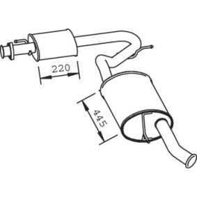 Achetez des Pot de détente / silencieux arrière DINEX 33314 à prix pour 952,48 €