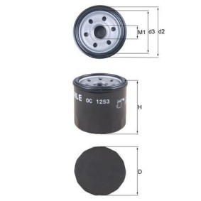 Acquista Filtro olio da KNECHT OC 1253 a buon mercato per soli 11,29 €