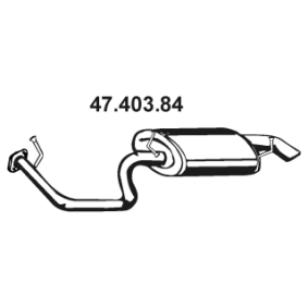 Comprar Silenciador trasero de EBERSPÄCHER 47.403.84 a bajo precio de 144,46 €