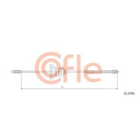 Achetez des Câble de frein à main COFLE 11.5750 à prix pour 13,29 €