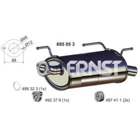 Compre Silenciador de escape de ERNST online para ALMERA TINO (V10) a precios moderados