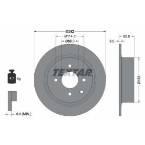 Acquista Disco freno da TEXTAR 92234303 a buon mercato per soli 50,62 €