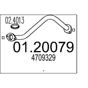 Achetez des Tuyau d'échappement MTS 01.20079 à prix pour 44,87 €