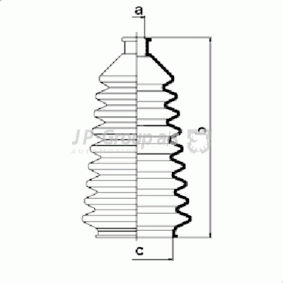 Acquista Kit soffietto, Sterzo da JP GROUP 4744700319 a buon mercato per soli 8,37 €