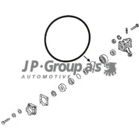 Achetez des Bague d'étanchéité, roulement de roue JP GROUP 8151250506 à prix pour 1,16 €
