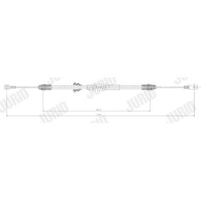 Handbremsseil 432808J von JURID günstig für 24,76 € online kaufen