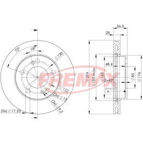 Achetez des Disque de frein FREMAX BD-8674 à prix pour 103,45 €