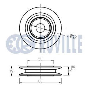 Spannarm, Keilrippenriemen 55082 von RUVILLE günstig für 60,75 € online kaufen