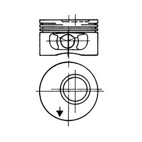 Kjøp Motorstempel fra KOLBENSCHMIDT på nett for Cavalier Mk2 Cabrio (J82) til moderate priser