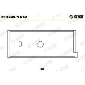 Pleuellager 71-4336/4 STD AUSTIN von GLYCO