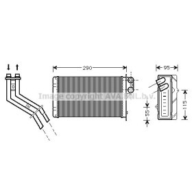 Wärmetauscher, Innenraumheizung RT6227 von PRASCO günstig für 29,93 € online kaufen