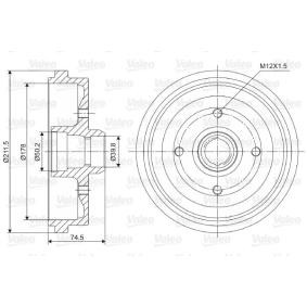 Achetez des Tambour de frein VALEO 237009 à prix pour 49,15 €