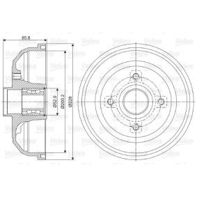 Achetez des Tambour de frein VALEO 237058 à prix pour 84,44 €