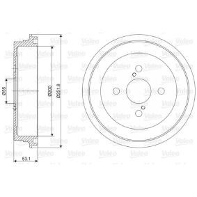 Achetez des Tambour de frein VALEO 237057 à prix pour 55,44 €