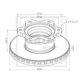 Comprar Disco de freno de PETERS ENNEPETAL 016.660-00A a bajo precio de 81,11 €