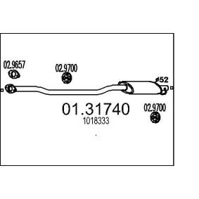 Compre Panela de escape dianteira de MTS online para MONDEO I três volumes (GBP) a preços moderados