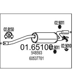 Compre Silenciador de escape de MTS online para 33 Sportwagon (905A) a precios moderados
