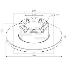 Comprar Disco de freno de PETERS ENNEPETAL 016.285-00A a bajo precio de 47,63 €