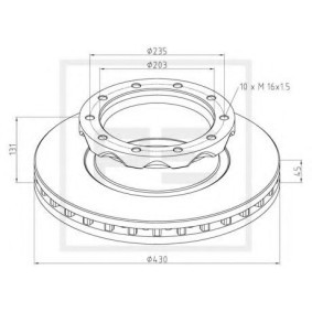 Comprar Disco de freno de PETERS ENNEPETAL 486.000-00A a bajo precio de 151,15 €