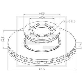 Comprar Disco de freno de PETERS ENNEPETAL 016.662-00A a bajo precio de 85,22 €
