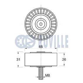 Spannrolle, Zahnriemen 58619 von RUVILLE günstig für 98,52 € online kaufen
