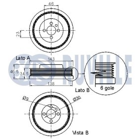 Compre Polia, cambota da RUVILLE 515514 a um preço baixo por 105,47 €
