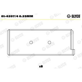 Achetez des Coussinet de bielle GLYCO 01-4207/4 0.25mm à prix pour 48,13 €