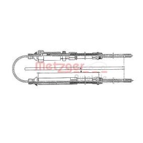 Compre Cable de freno de mano de METZGER online para TALENTO Furgón (290) a precios moderados