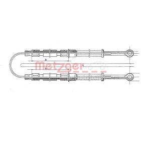 Compre Cable de freno de mano de METZGER online para Marbella Furgoneta (028A) a precios moderados
