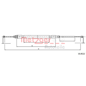 Comprar Cable de freno de mano de METZGER 10.4522B a bajo precio de 11,70 €