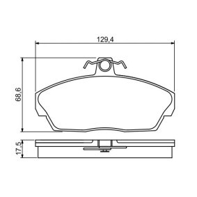 Bremsbeläge 0 986 495 228 von BOSCH günstig für 39,45 € online kaufen