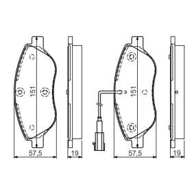 Bremsbeläge 0 986 TB3 155 von BOSCH günstig für 83,39 € online kaufen