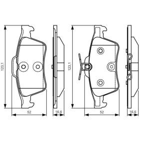 Bremsbeläge 0 986 TB3 197 von BOSCH günstig für 48,37 € online kaufen