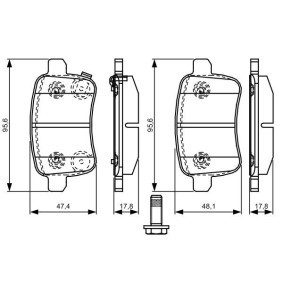 Bremsbeläge für FIAT von BOSCH