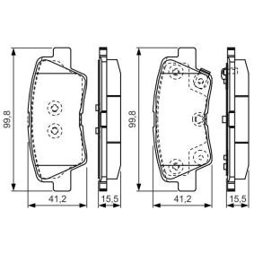 Bremsbeläge 0 986 TB3 203 von BOSCH günstig für 46,44 € online kaufen