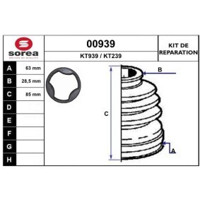 Comprar Juego de fuelle, árbol de transmisión de SNRA 00939 a bajo precio de 9,35 €