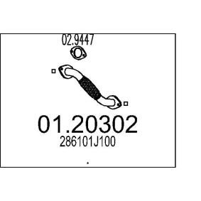 Comprar Tubo de escape de MTS 01.20302 a bajo precio de 58,17 €