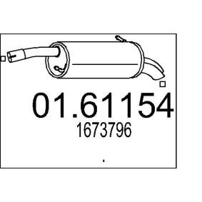 Compre Silenciador de escape de MTS online para Fiesta Mk6 Hatchback (CB1, CCN, JA8, JR8) a precios moderados