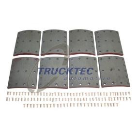 Compre Jogo de calços de travão, travão de tambor da TRUCKTEC AUTOMOTIVE 03.35.124 a um preço baixo por 65,95 €