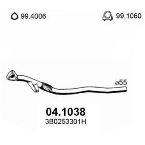Compre Tubo de escape da ASSO 04.1038 a um preço baixo por 247,58 €