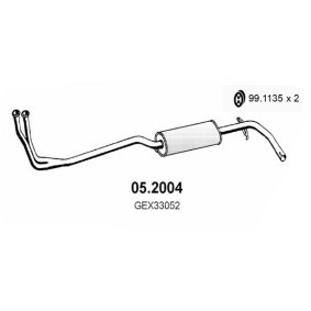 Comprar Silenciador delantero de ASSO 05.2004 a bajo precio de 154,05 €
