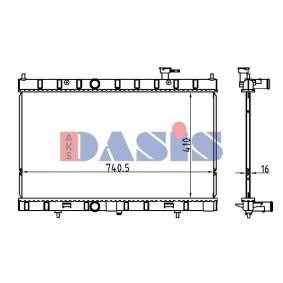 Kühler, Motorkühlung 070189N von AKS DASIS günstig für 101,20 € online kaufen