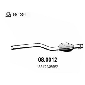 Katalysator 08.0012 von ASSO günstig für 338,96 € online kaufen
