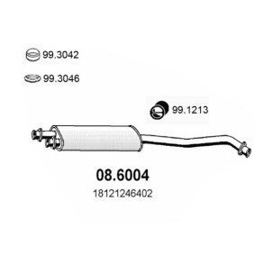 Mittelschalldämpfer 08.6004 von ASSO günstig für 152,80 € online kaufen